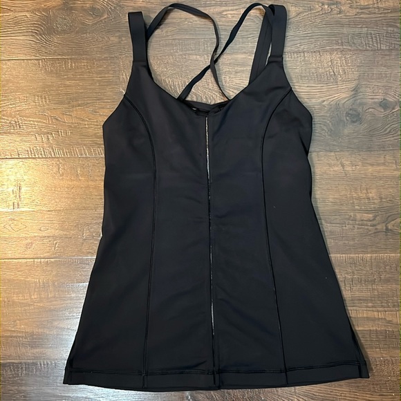 lululemon athletica Happy Strappy Tank Black Size 4 - Picture 4 of 7